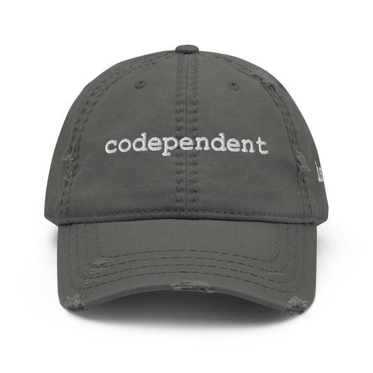 codependent distressed hat