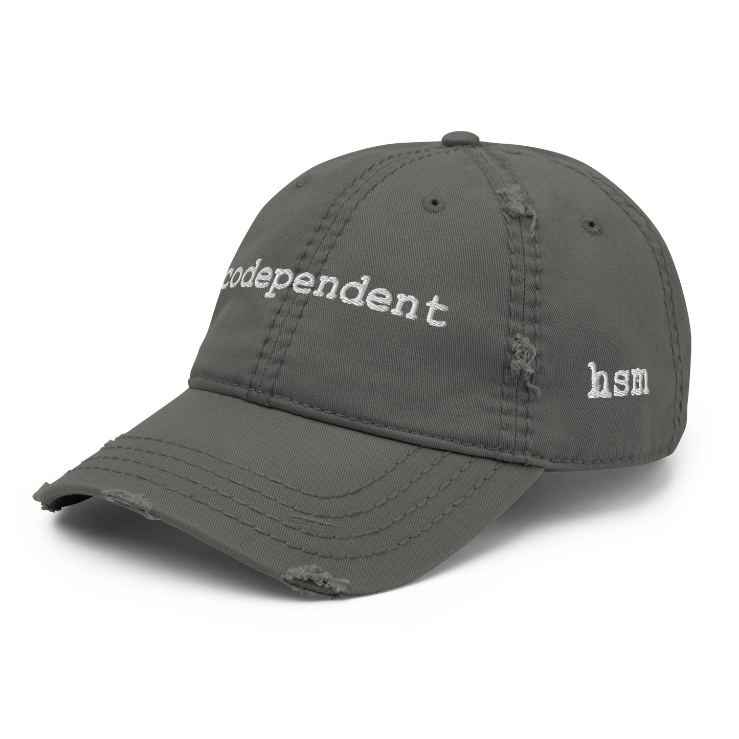 codependent distressed hat